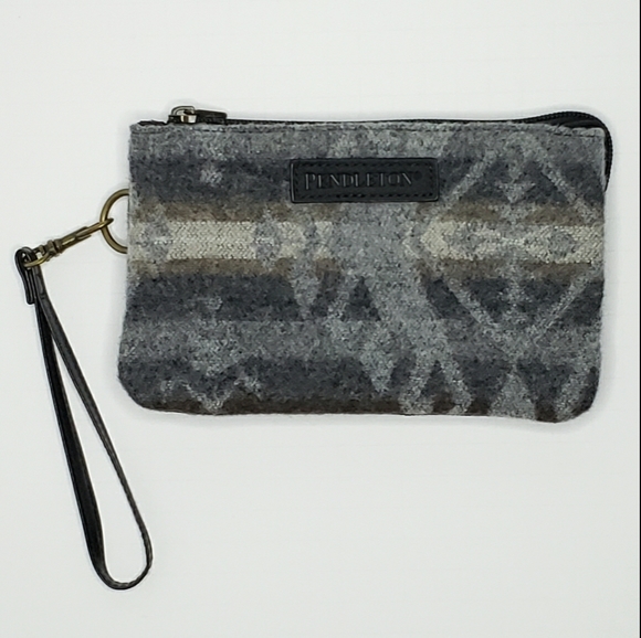Pendleton Handbags - Pendleton Three Pocket Keeper wool zip wristlet